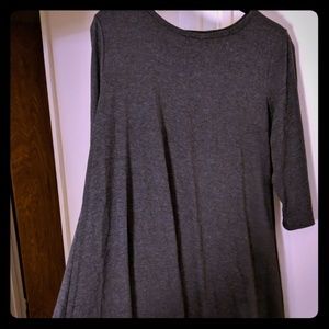 Dark grey swing dress